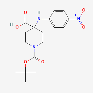1-[(Tert-butoxy)carbonyl]-4-[(4-nitrophenyl)amino]piperidine-4-carboxylic acid