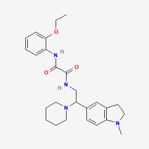 N1-(2-ethoxyphenyl)-N2-(2-(1-methylindolin-5-yl)-2-(piperidin-1-yl)ethyl)oxalamide