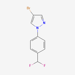 4-Bromo-1-[4-(difluoromethyl)phenyl]pyrazole
