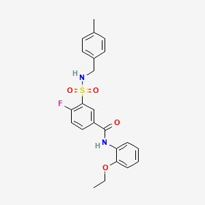 N-(2-ethoxyphenyl)-4-fluoro-3-[(4-methylphenyl)methylsulfamoyl]benzamide
