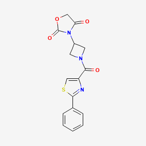 3-(1-(2-Phenylthiazole-4-carbonyl)azetidin-3-yl)oxazolidine-2,4-dione