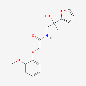 N-(2-(furan-2-yl)-2-hydroxypropyl)-2-(2-methoxyphenoxy)acetamide