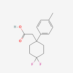 2-[4,4-Difluoro-1-(4-methylphenyl)cyclohexyl]acetic acid