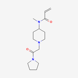 N-Methyl-N-[1-(2-oxo-2-pyrrolidin-1-ylethyl)piperidin-4-yl]prop-2-enamide