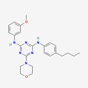 N2-(4-butylphenyl)-N4-(3-methoxyphenyl)-6-morpholino-1,3,5-triazine-2,4-diamine