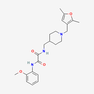 molecular formula C22H29N3O4 B2656248 N1-((1-((2,5-dimethylfuran-3-yl)methyl)piperidin-4-yl)methyl)-N2-(2-methoxyphenyl)oxalamide CAS No. 1234806-80-4