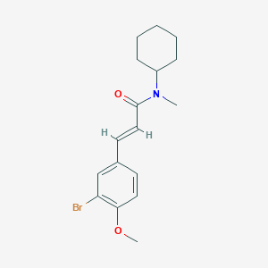 (2E)-3-(3-bromo-4-methoxyphenyl)-N-cyclohexyl-N-methylprop-2-enamide