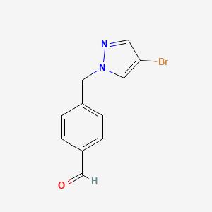 4-[(4-Bromopyrazol-1-yl)methyl]benzaldehyde