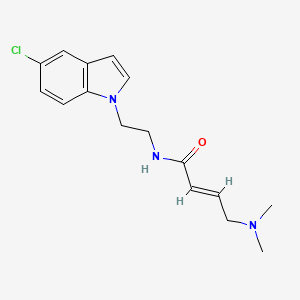 (E)-N-[2-(5-Chloroindol-1-yl)ethyl]-4-(dimethylamino)but-2-enamide