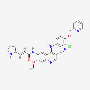 molecular formula C32H31ClN6O3 B2656292 Pyrotinib Racemate CAS No. 1246089-97-3; 1269662-73-8