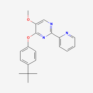 4-[4-(Tert-butyl)phenoxy]-2-(2-pyridinyl)-5-pyrimidinyl methyl ether