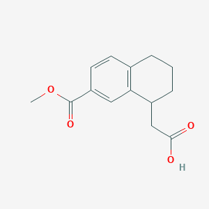 2-[7-(Methoxycarbonyl)-1,2,3,4-tetrahydronaphthalen-1-yl]acetic acid