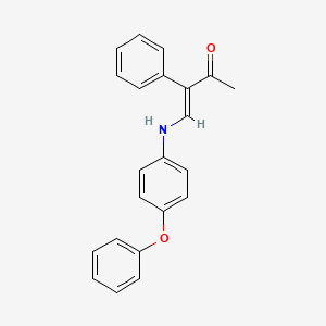 4-(4-Phenoxyanilino)-3-phenyl-3-buten-2-one
