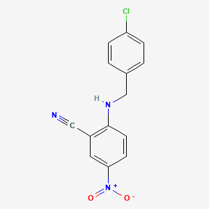 2-[(4-Chlorobenzyl)amino]-5-nitrobenzonitrile