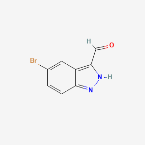 molecular formula C8H5BrN2O B2656337 5-bromo-1H-indazole-3-carbaldehyde CAS No. 201227-38-5