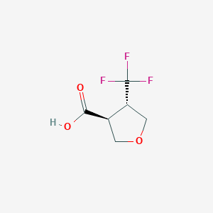 molecular formula C6H7F3O3 B2656341 (3S,4S)-4-(三氟甲基)四氢呋喃-3-羧酸 CAS No. 2307753-91-7