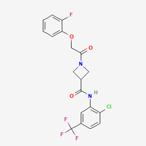 N-[2-chloro-5-(trifluoromethyl)phenyl]-1-[2-(2-fluorophenoxy)acetyl]azetidine-3-carboxamide