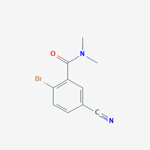 Benzamide, 2-bromo-5-cyano-N,N-dimethyl-