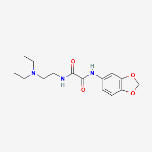 N1-(benzo[d][1,3]dioxol-5-yl)-N2-(2-(diethylamino)ethyl)oxalamide
