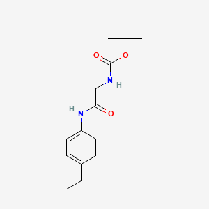 tert-butyl N-{[(4-ethylphenyl)carbamoyl]methyl}carbamate