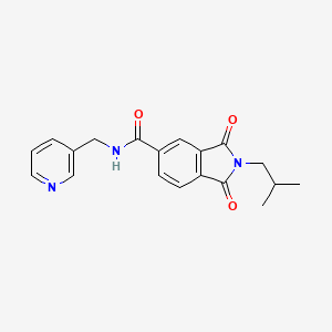 molecular formula C19H19N3O3 B2656375 2-(2-methylpropyl)-1,3-dioxo-N-(pyridin-3-ylmethyl)-2,3-dihydro-1H-isoindole-5-carboxamide CAS No. 518022-01-0