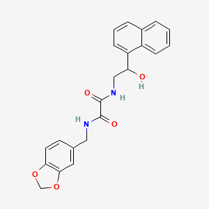 N1-(benzo[d][1,3]dioxol-5-ylmethyl)-N2-(2-hydroxy-2-(naphthalen-1-yl)ethyl)oxalamide