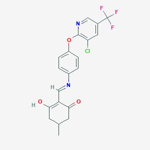 2-(((4-(3-Chloro-5-(trifluoromethyl)(2-pyridyloxy))phenyl)amino)methylene)-5-methylcyclohexane-1,3-dione