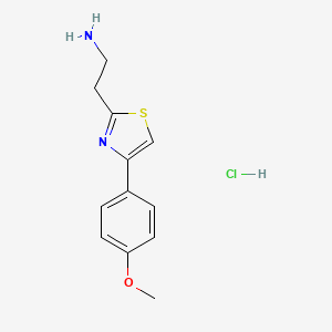2-[4-(4-Methoxyphenyl)-1,3-thiazol-2-yl]ethan-1-amine hydrochloride