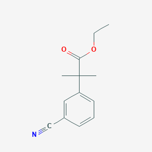 molecular formula C13H15NO2 B2656394 Ethyl 2-(3-cyanophenyl)-2-methylpropanoate CAS No. 521068-44-0