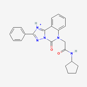N-cyclopentyl-2-{5-oxo-2-phenyl-5H,6H-[1,2,4]triazolo[1,5-c]quinazolin-6-yl}acetamide