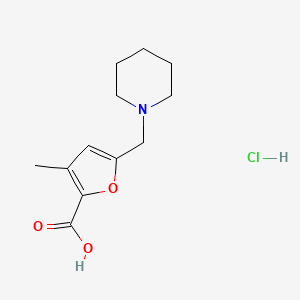 3-Methyl-5-piperidin-1-ylmethyl-furan-2-carboxylic acid hydrochloride