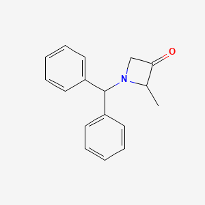 molecular formula C17H17NO B2656401 1-Diphenylmethyl-2-methyl-3-azetidone CAS No. 959062-84-1