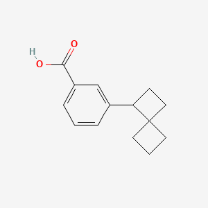 molecular formula C14H16O2 B2656431 3-Spiro[3.3]heptan-3-ylbenzoic acid CAS No. 2580202-39-5