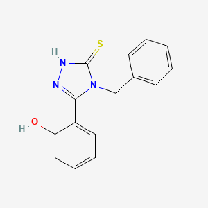 molecular formula C15H13N3OS B2656434 2-(4-苄基-5-巯基-4H-1,2,4-三唑-3-基)苯酚 CAS No. 312319-66-7