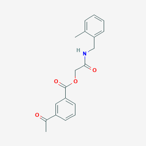 molecular formula C19H19NO4 B2656446 2-((2-甲基苄基)氨基)-2-氧代乙基 3-乙酰基苯甲酸酯 CAS No. 1794785-79-7
