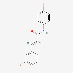 molecular formula C15H11BrFNO B2656452 3-(3-bromophenyl)-N-(4-fluorophenyl)acrylamide CAS No. 298215-54-0
