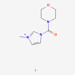 molecular formula C9H14IN3O2 B2656460 3-methyl-1-(morpholine-4-carbonyl)-1H-imidazol-3-ium iodide CAS No. 223762-21-8