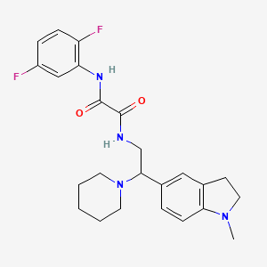 N1-(2,5-difluorophenyl)-N2-(2-(1-methylindolin-5-yl)-2-(piperidin-1-yl)ethyl)oxalamide