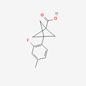 3-(2-Fluoro-4-methylphenyl)bicyclo[1.1.1]pentane-1-carboxylic acid