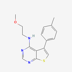 N-(2-methoxyethyl)-5-(4-methylphenyl)thieno[2,3-d]pyrimidin-4-amine