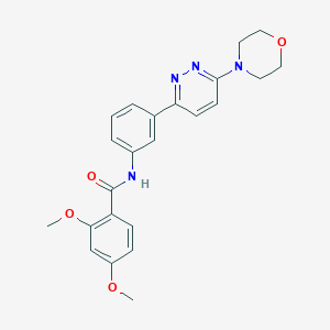molecular formula C23H24N4O4 B2656562 2,4-二甲氧基-N-(3-(6-吗啉代吡啶并嘧啶-3-基)苯基)苯甲酰胺 CAS No. 899985-69-4