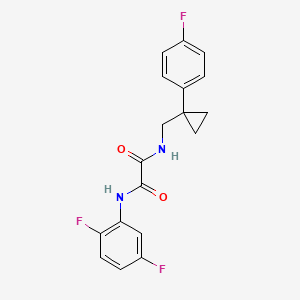N1-(2,5-difluorophenyl)-N2-((1-(4-fluorophenyl)cyclopropyl)methyl)oxalamide