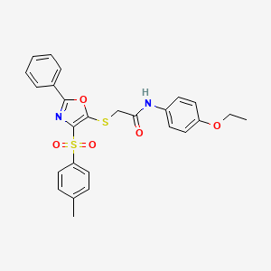 N-(4-ethoxyphenyl)-2-((2-phenyl-4-tosyloxazol-5-yl)thio)acetamide