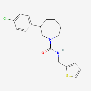 3-(4-chlorophenyl)-N-(thiophen-2-ylmethyl)azepane-1-carboxamide