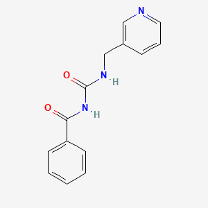 molecular formula C14H13N3O2 B2656628 N-(吡啶-3-基甲基氨基甲酰基)苯甲酰胺 CAS No. 534560-26-4