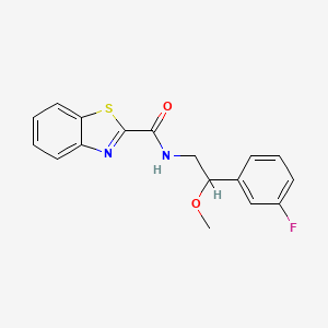 N-(2-(3-fluorophenyl)-2-methoxyethyl)benzo[d]thiazole-2-carboxamide