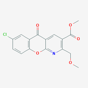 methyl 7-chloro-2-(methoxymethyl)-5-oxo-5H-chromeno[2,3-b]pyridine-3-carboxylate