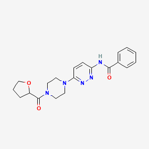 N-(6-(4-(tetrahydrofuran-2-carbonyl)piperazin-1-yl)pyridazin-3-yl)benzamide