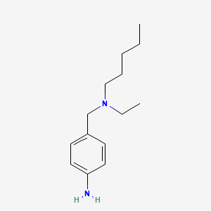 4-{[Ethyl(pentyl)amino]methyl}aniline