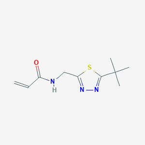 N-[(5-tert-butyl-1,3,4-thiadiazol-2-yl)methyl]prop-2-enamide